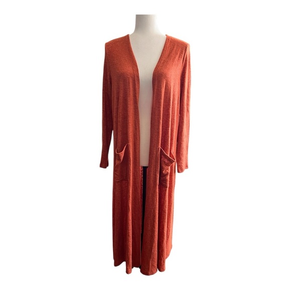 LuLaRoe Women's Orange Cardigan - Picture 1 of 4